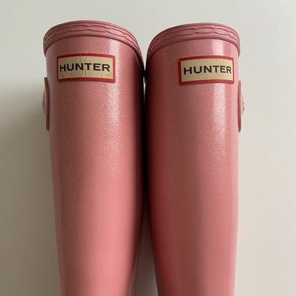 Hunter Kids Blush Pink Boots - Picture 6 of 10